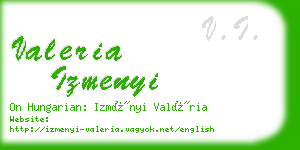 valeria izmenyi business card